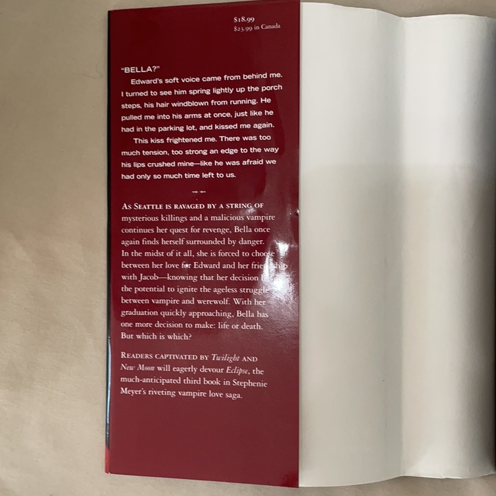 Stephanie Meyer Twilight Saga Part 3 Eclipse Book - Picture 6 of 9